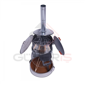 37 cm Çapında Paslanmaz Güveç Barbekü Mangal Toprak Tandır Gözleme Yufka Ekmek Saçlı Soba Mangal Çay Demleme Aparatı Barbekü Şiş 15 PARÇA DEV SET