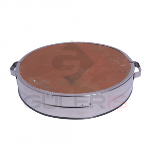 36 cm Çapında Paslanmaz Çelik Malzeme Çerçeveli Toprak Üst Güveç Bölümü (DÜZ)