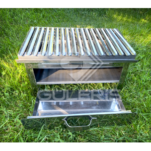 ÇEKMEÇELİ BARBEKÜ MANGAL SETİ 12 PARÇA (45X20X25 CM)